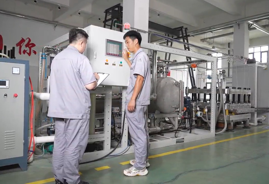 Shandong Saikesaisi Hydrogen Energy Co., Ltd productielijn van de fabrikant